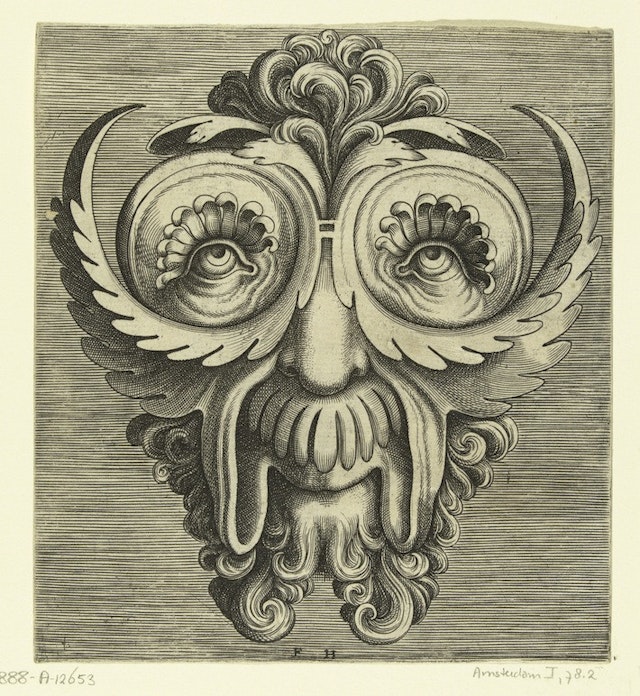 Flemish Mask Designs in the Grotesque Style (1555)