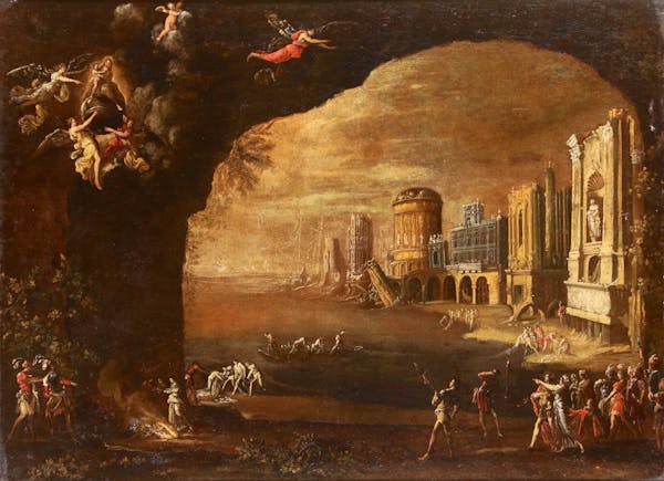 Francois de Nome painting of ruins