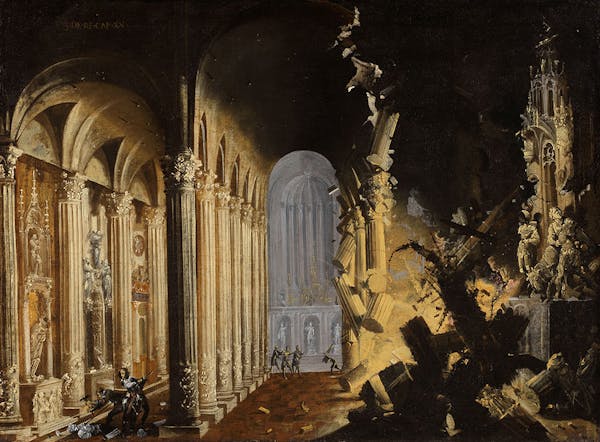 Francois de Nome painting of ruins