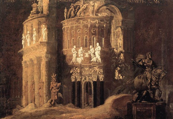 Francois de Nome painting of ruins