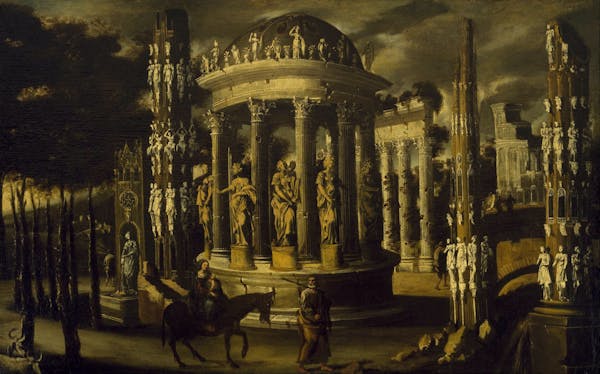 Francois de Nome painting of ruins