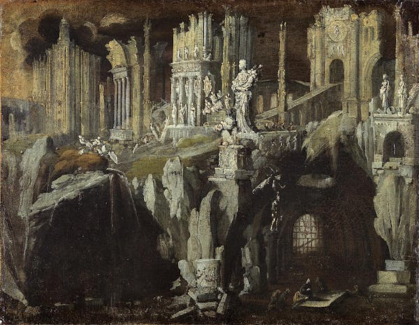 Francois de Nome painting of ruins