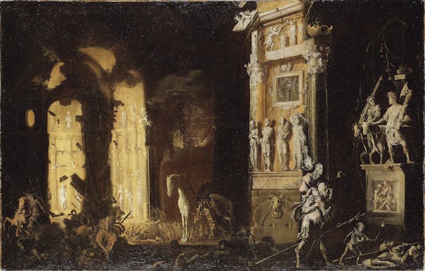 Francois de Nome painting of ruins