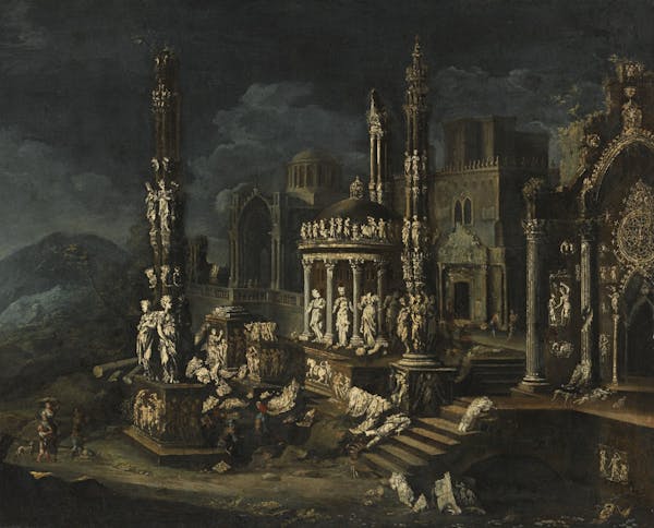 Francois de Nome painting of ruins