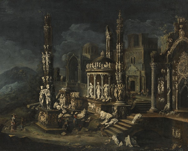 Francois de Nome painting of ruins