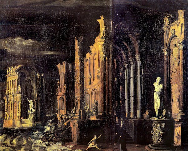 Francois de Nome painting of ruins