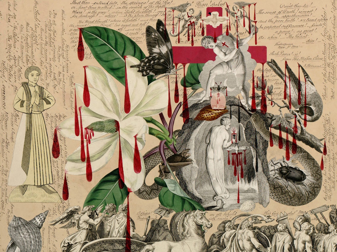 blood collage by Garland