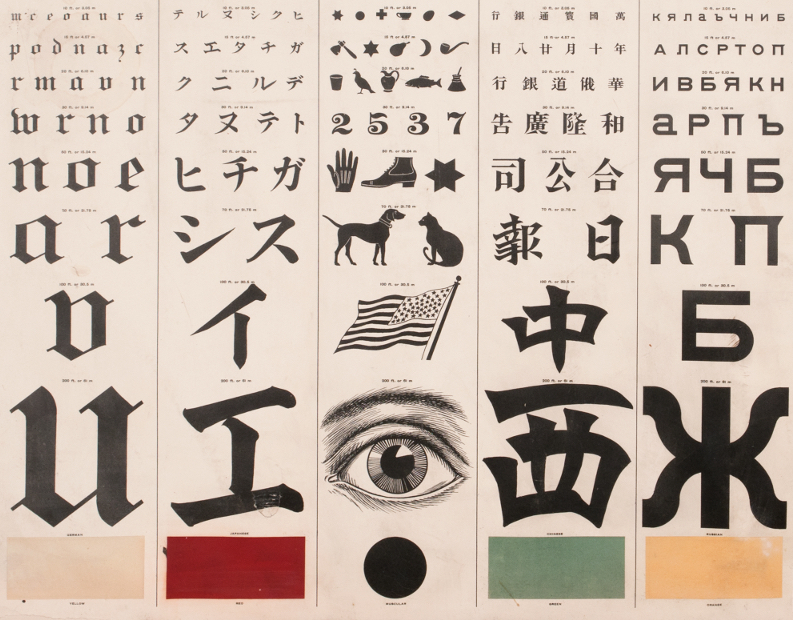 Japanese Eye Exam Chart