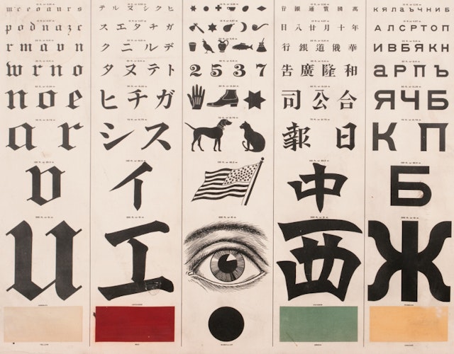 George Mayerle's Eye Test Chart (ca. 1907)