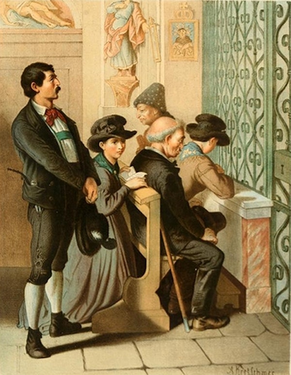 Réplique De Peinture Costume allemand - (11) de Albert Kretschmer  (1825-1891, Poland)