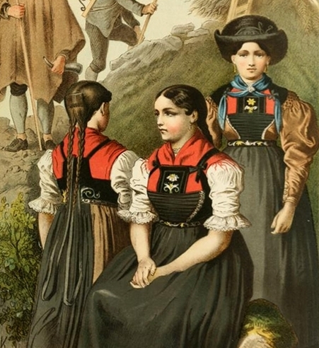 German Folk Dress (1887) — The Public Domain Review