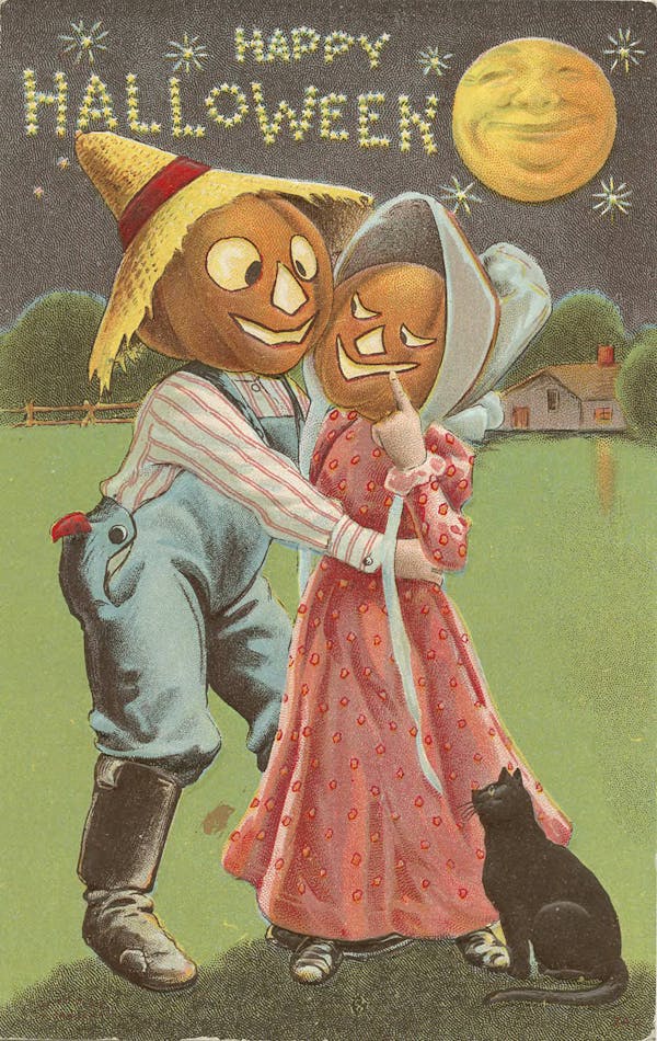 halloween-themed postcard