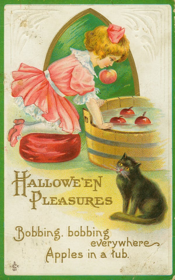 halloween-themed postcard