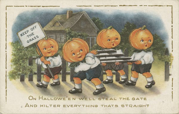 halloween-themed postcard