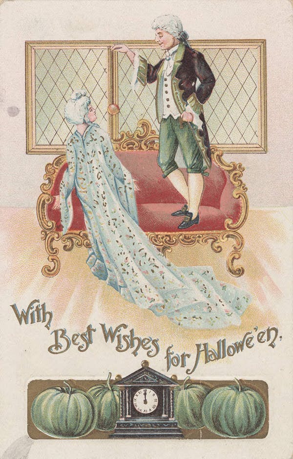 halloween-themed postcard