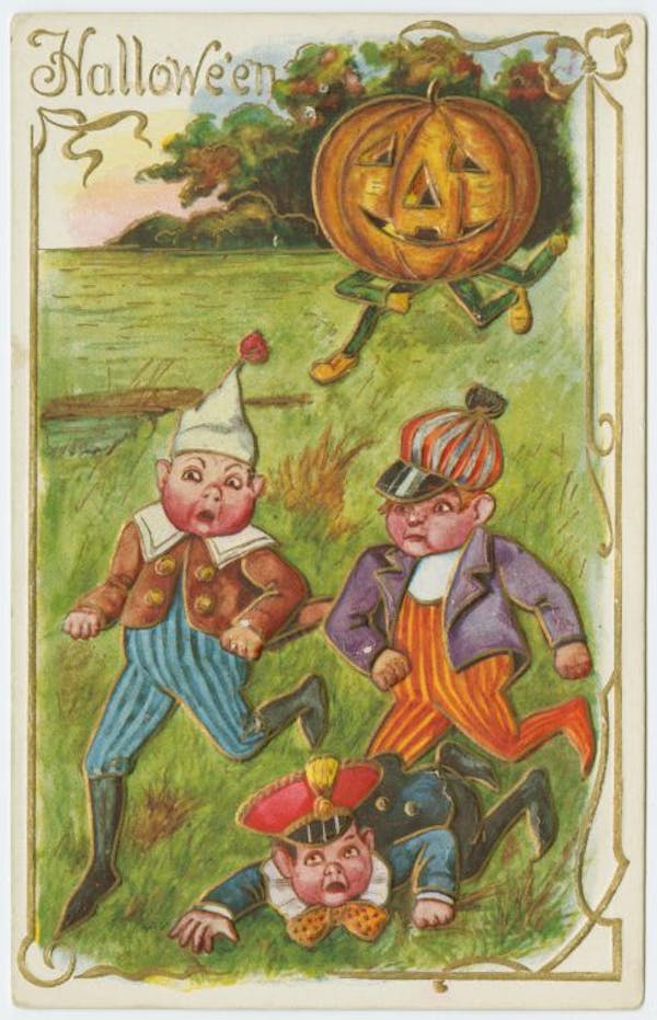 halloween-themed postcard