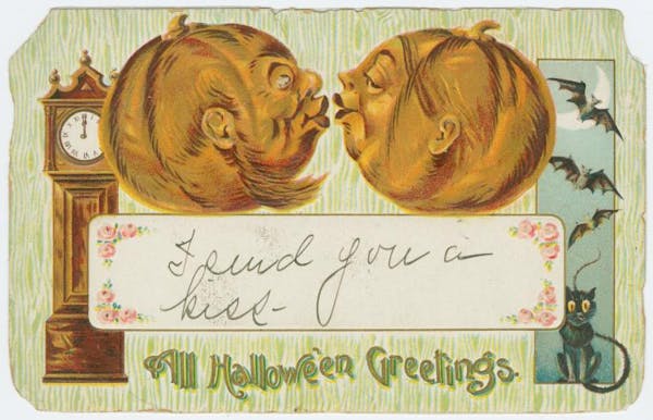 halloween-themed postcard