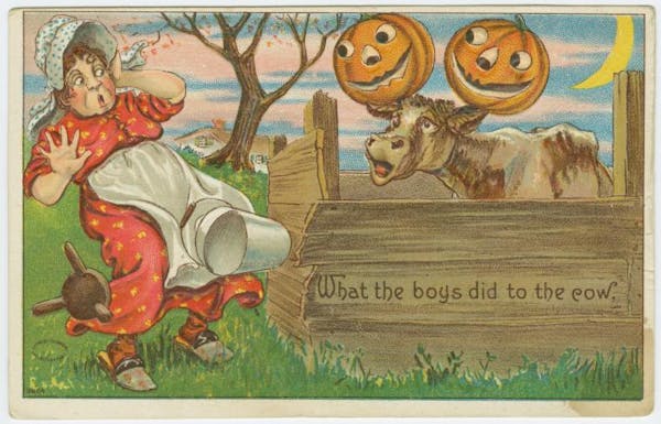 halloween-themed postcard