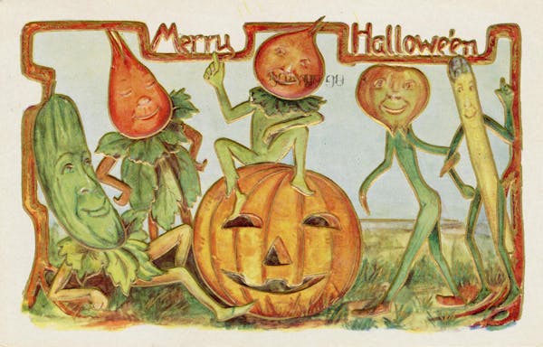 halloween-themed postcard