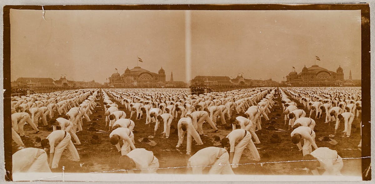 photograph of gymnastic festival