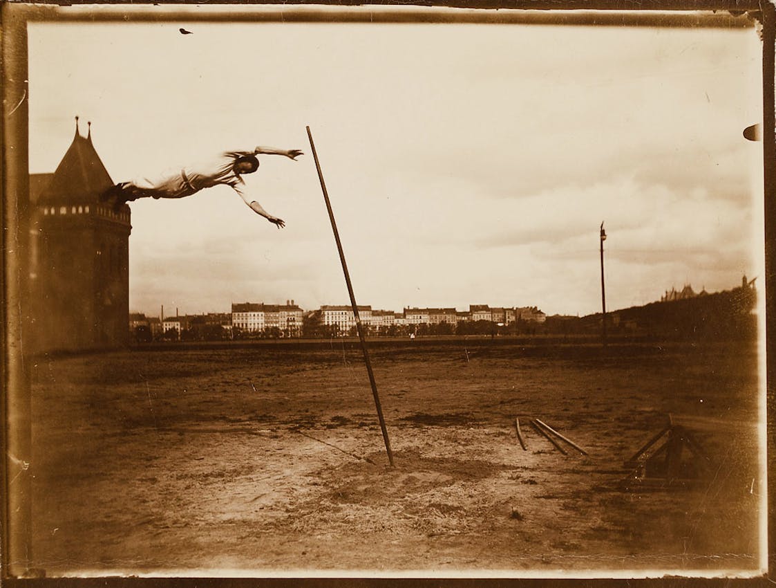 photograph of gymnast