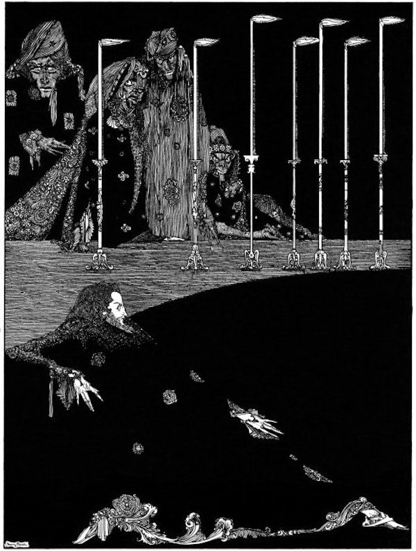 Harry clarke illustration for edgar allan poe tales of mystery and imagination