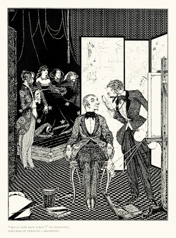 Harry clarke illustration for edgar allan poe tales of mystery and imagination