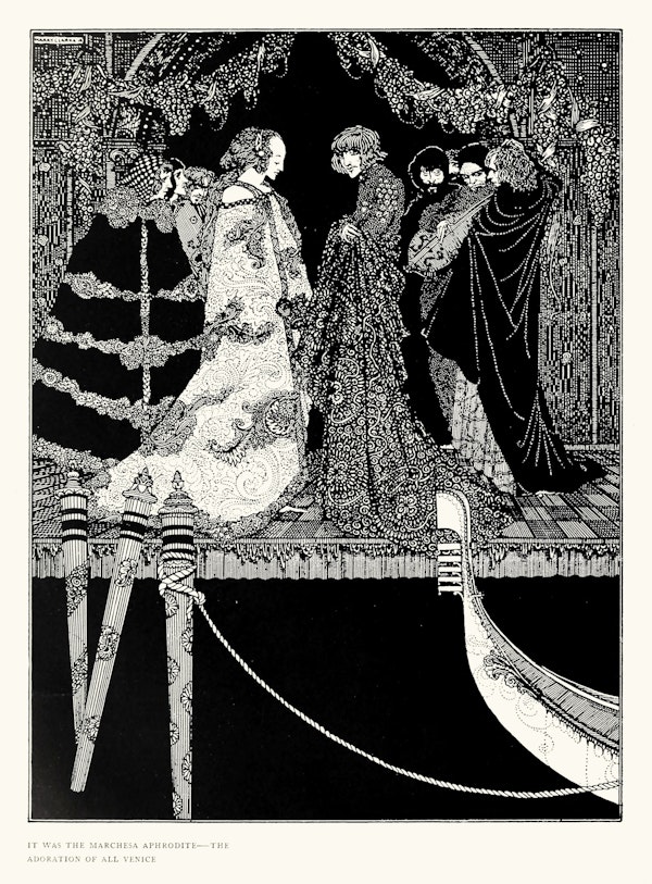 Harry clarke illustration for edgar allan poe tales of mystery and imagination