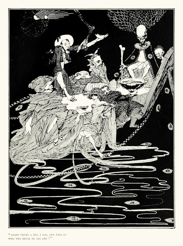 Harry clarke illustration for edgar allan poe tales of mystery and imagination