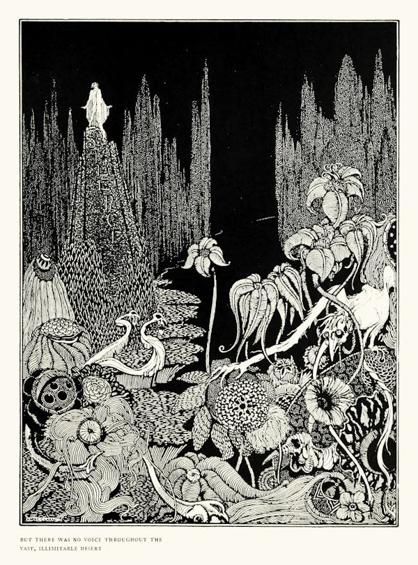 Harry clarke illustration for edgar allan poe tales of mystery and imagination