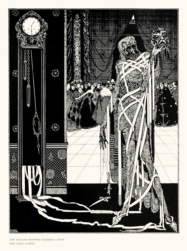 Harry clarke illustration for edgar allan poe tales of mystery and imagination