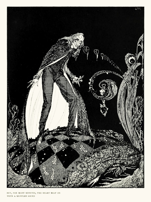 Harry clarke illustration for edgar allan poe tales of mystery and imagination