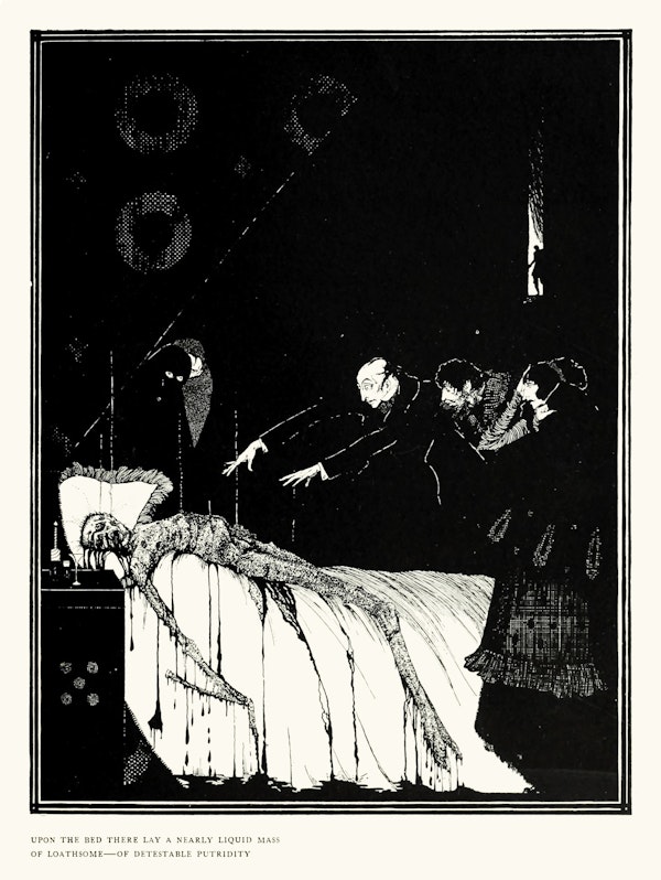 Harry clarke illustration for edgar allan poe tales of mystery and imagination