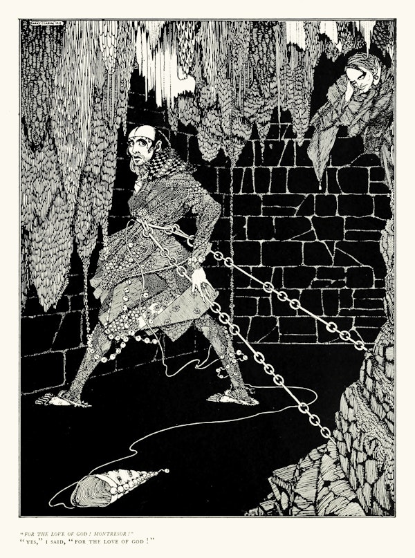 Harry clarke illustration for edgar allan poe tales of mystery and imagination