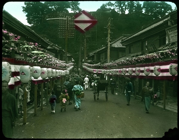 hand-colored japan photograph