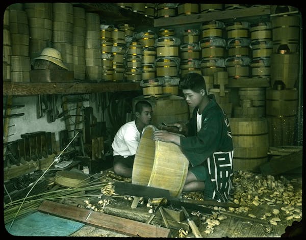 hand-colored japan photograph