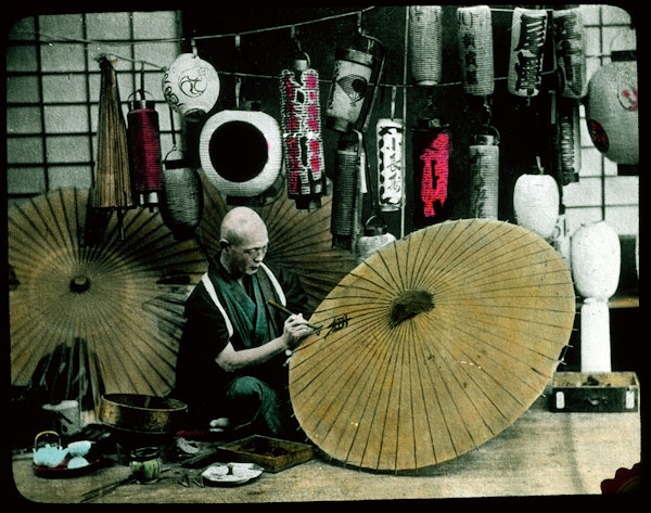 fotografía de Japón coloreada a mano