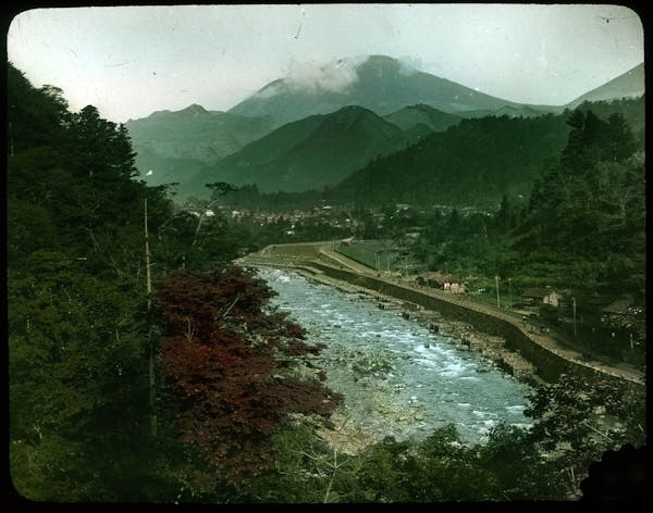 hand-colored japan photograph