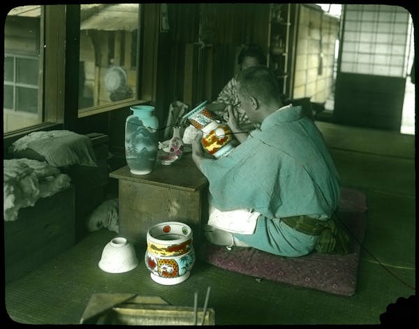 hand-colored japan photograph