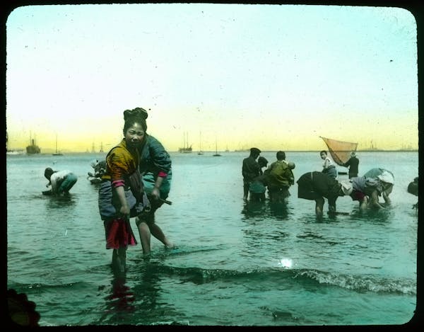 hand-colored japan photograph