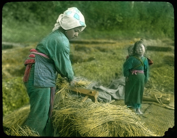 hand-colored japan photograph
