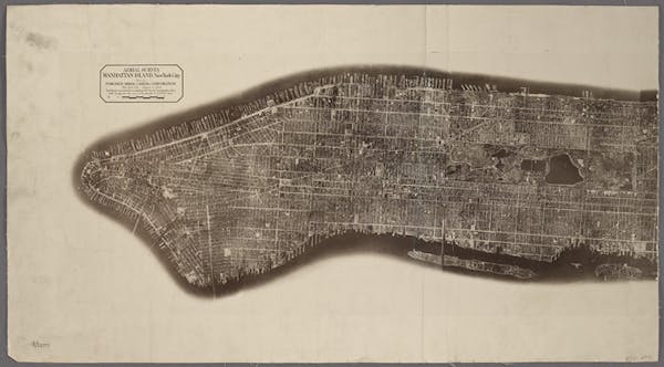 new york map historic