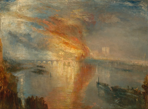 Burning of the Houses of Lords and Commons turner