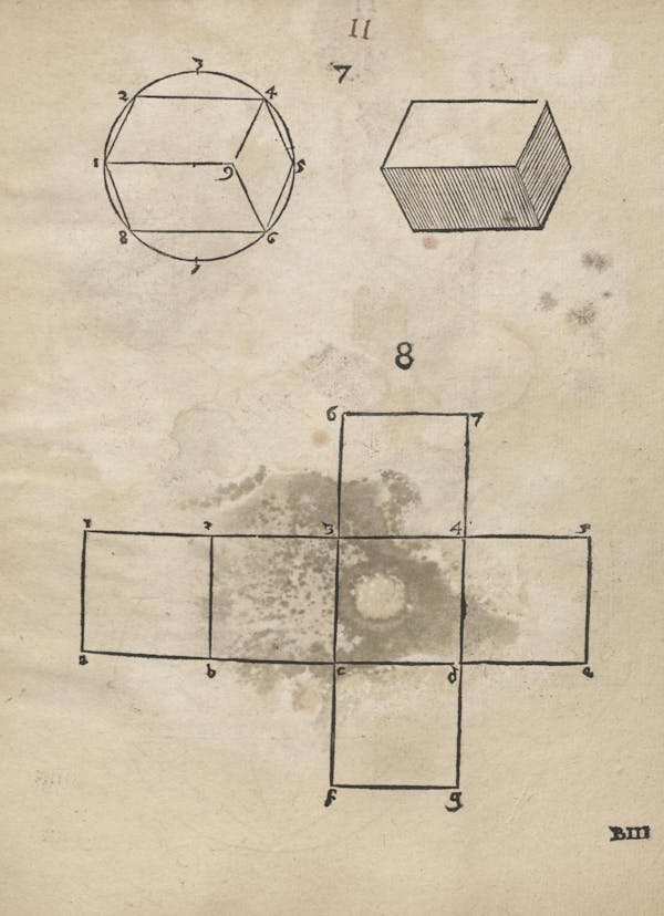 Geometric diagram from Augustin Hirschvogel's Geometria