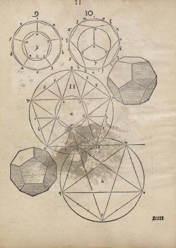 Geometric diagram from Augustin Hirschvogel's Geometria