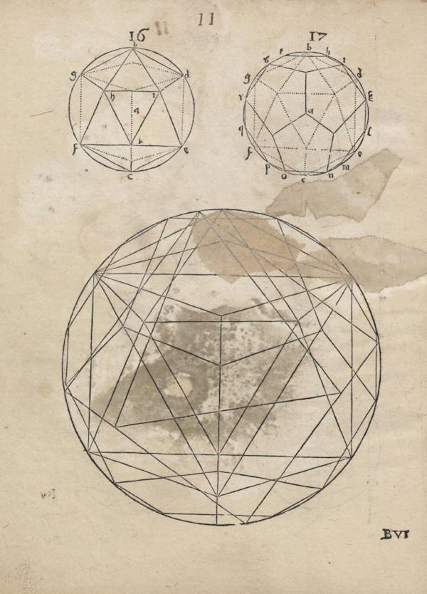 Geometric diagram from Augustin Hirschvogel's Geometria