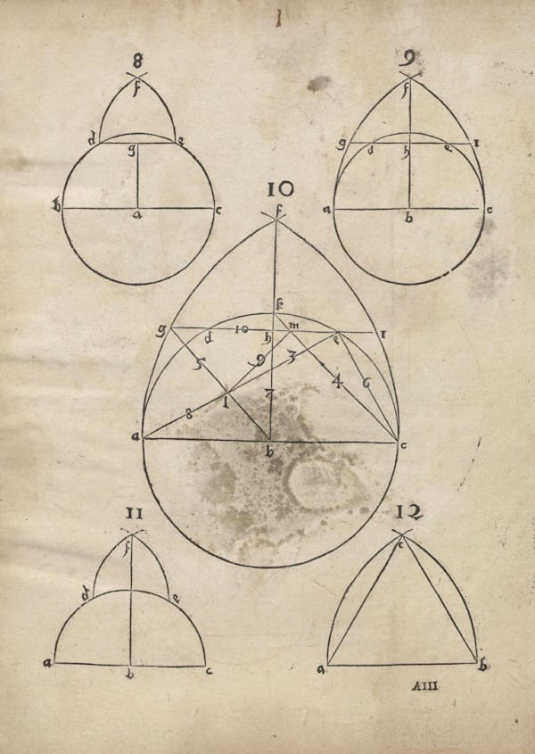 Geometric diagram from Augustin Hirschvogel's Geometria