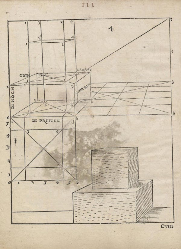 Geometric diagram from Augustin Hirschvogel's Geometria