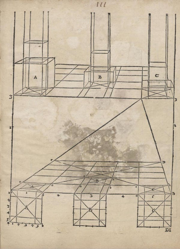 Geometric diagram from Augustin Hirschvogel's Geometria