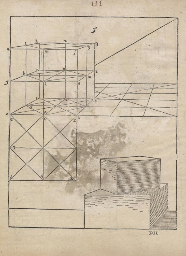 Geometric diagram from Augustin Hirschvogel's Geometria